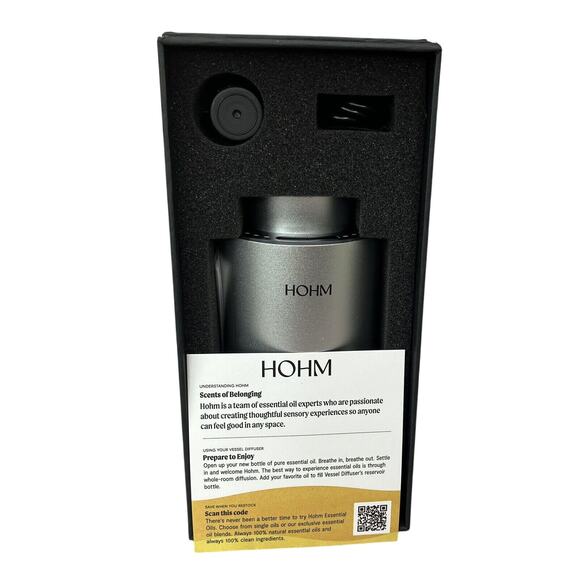 Essential Oil Diffuser by HOHM Portable & Waterless in SILVER NEW (MSRP $100) - Picture 13 of 14